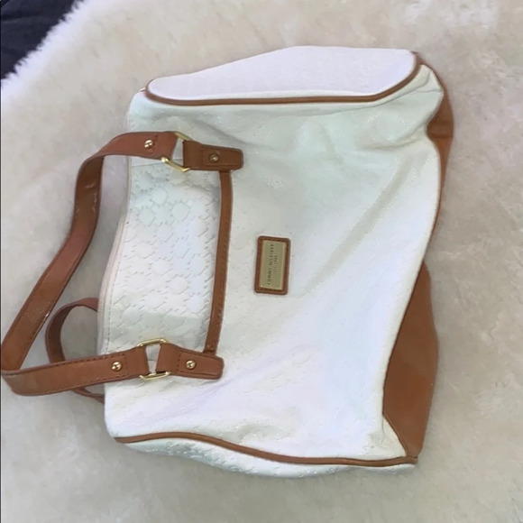 Tommy Hilfiger white tan  leather tote-bag - Picture 10 of 14